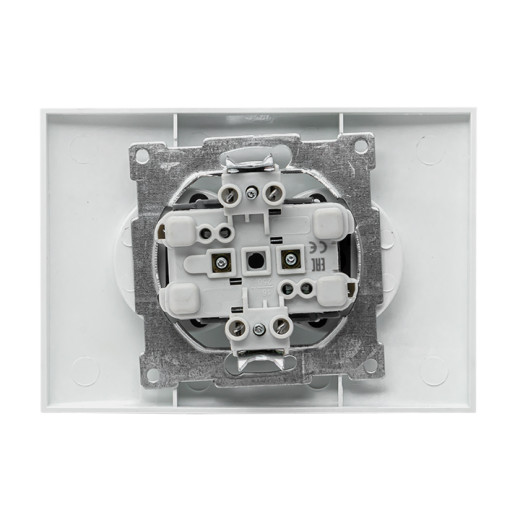 Валенсия розетка 2-местная б/з 10А белая с защ. штор. EKF PROxima