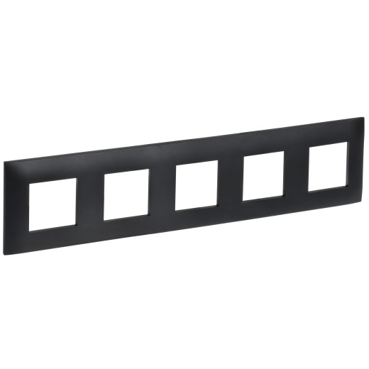SKANDY Рамка 5-мест. SK-F05Bl черн. IEK