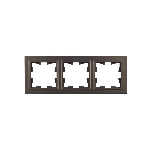 BRITE Рамка 3-мест. РУ-3-БрТБ бр. IEK