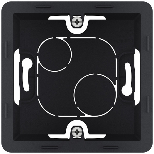 Коробка для накладного монтажа 1 пост - Legrand/Daccord Inspiria - антрацит