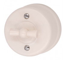 BIRONI Лизетта Пластик Песочное золото Выключатель 2-кл