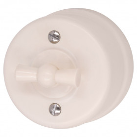 BIRONI Лизетта Пластик Песочное золото Выключатель 2-кл