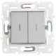 SKANDY Выключ. 2-кл. с инд. 10А SK-V09S сереб. IEK