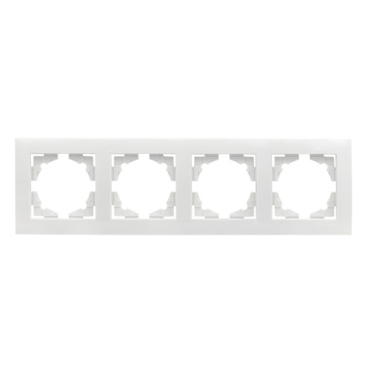 Валенсия рамка 4-местная белая EKF PROxima