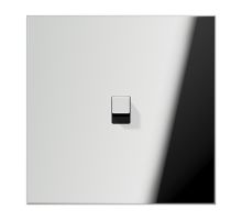 JUNG LS1912 Хром Хром Центральная плата, 1 пост, 1 тумблер, куб; метал. исполнение