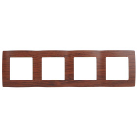ЭРА 12-5004-08 Рамка на 4 поста, Эра12, вишня (10/100/2000)