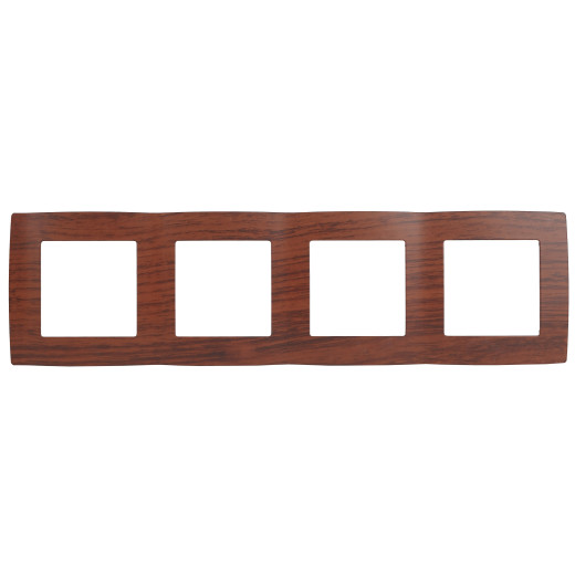 12-5004-08 ЭРА Рамка на 4 поста, Эра12, вишня (10/100/2000)