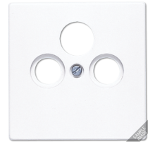 JUNG LS 990 Бежевая Накладка TV-SAT-FM розетки