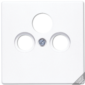 JUNG LS 990 Бежевая Накладка TV-SAT-FM розетки