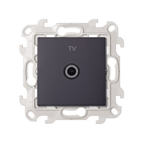 Simon 24 Графит Розетка TV одиночная