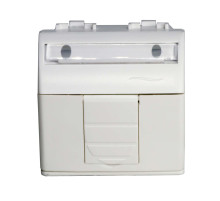 DKC Brava Компьютерная розетка RJ45 кат.5e, Brava, белая, 2мод