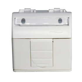 DKC Brava Компьютерная розетка RJ45 кат.5e, Brava, белая, 2мод