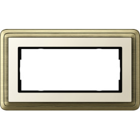Gira ClassiX Бронза/Кремовый Рамка 2-ая без перегородки