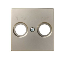 Simon 82 Шампань Накладка розетки TV 1-ая (символ TV-SAT)