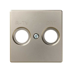 Simon 82 Шампань Накладка розетки TV 1-ая (символ TV-SAT)