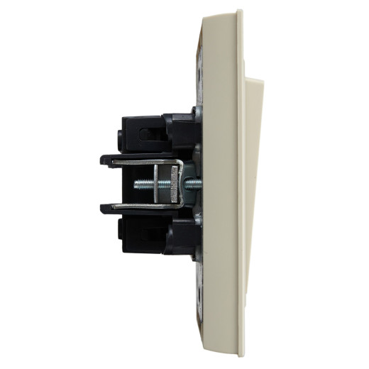 BRITE Выключ. 2-кл. 10А в сб. ВСР10-2-0-БрКр беж. IEK