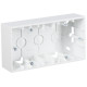 Simon 15 Белый Коробка для наружного монтажа, двухпостовая