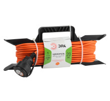 ЭРА Удлинитель силовой UFx-1-2x1.0-20m на рамке без заземления 1 розетка 20м ПВС 2х1мм2