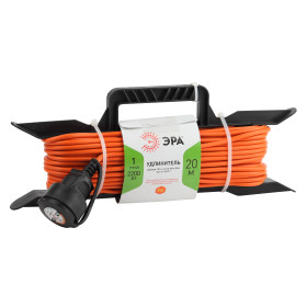 ЭРА Удлинитель силовой UFx-1-2x1.0-20m на рамке без заземления 1 розетка 20м ПВС 2х1мм2