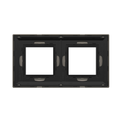 Рамка из металла 2 поста (4 мод.), Avanti, никелированная