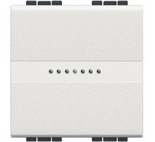 BT LL Белый Переключатель промежуточный Axial безвинтовой зажим, 2 мод.