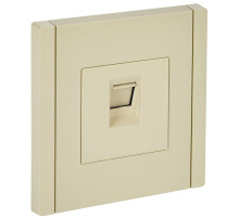 IEK FORTE&PIANO Ваниль Розетка комп. RJ45 кат.5E FP432