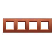 BT LL Красный шелк Рамка прямоугольная, 2+2+2+2  мод.