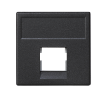 Simon Connect Графит Адаптер на 1 конектор RJ45 SimonConnect, AMP(S110,SL110,SLt),Brand-Rex,RIT, 45х45мм