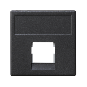 Simon Connect Графит Адаптер на 1 конектор RJ45 SimonConnect, AMP(S110,SL110,SLt),Brand-Rex,RIT, 45х45мм