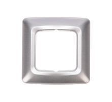 KRANZ DEA Рамка 1-я горизонтальная Серебряный металлик