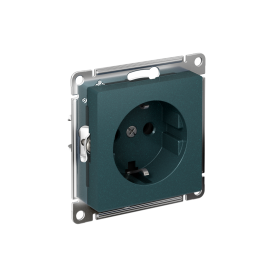 Systeme Electric AtlasDesign Изумруд Розетка с заземлением, 16А, мех., быстрозажим. клем.