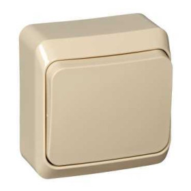 Systeme Electric Этюд наруж Крем Выключатель кнопочный