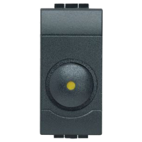 BT LL Антрацит Светорегулятор поворотный, 50Вт - 500Вт, 127В 50Вт - 1000Вт, 230В - 1 модуль.