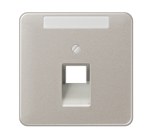 JUNG CD 500/CD plus Платина Накладка 1-ой наклонной ТЛФ/комп розетки с полем для надписи