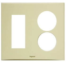 Anam Legrand Zunis Бежевый Накладка Блока розетки 2-ой + суппорта на 3 модуля (для 7104 07I )