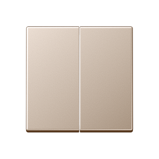 Двойная клавиша для балансирных механизмов выключателей (кнопок), в комплекте с AS90-5HP (крепежный элемент), возможно IP44, дюропласт, шампань, A500