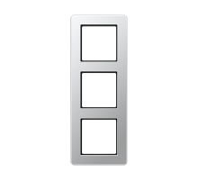 JUNG A Flow Алюминий Рамка 3-ая для вертикальной и горизонтальной установки