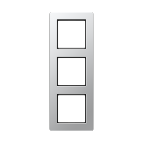 JUNG A Flow Алюминий Рамка 3-ая для вертикальной и горизонтальной установки