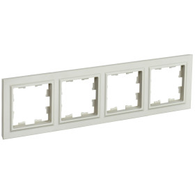 IEK BRITE BASE Бежевый Рамка 4-м РУ-4-БрКр