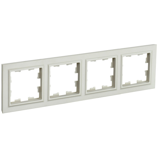 BRITE Рамка 4-мест. РУ-4-БрКр беж. IEK