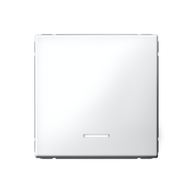 Systeme Electric ArtGallery Белый Выключатель 1-клавишный кнопочный с подсв. 10А, механизм