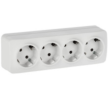 IEK GLORY Роз. 4-я с з/к без з/ш о/у 16А РС24-3-ХБм бел. м.