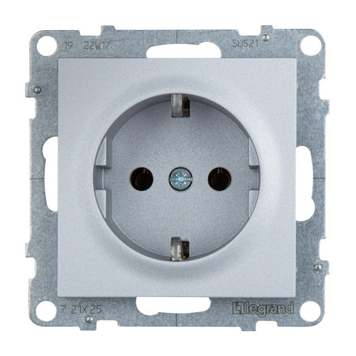 SUNO. Силовая розетка 2К+З 16А 250В.Винтовые зажимы. Цвет 