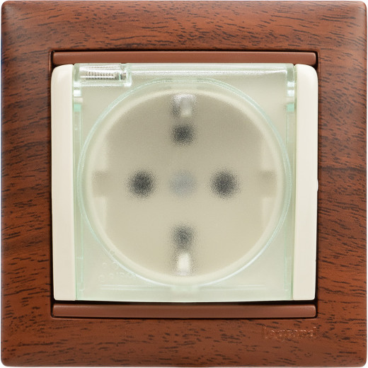 Рамка 1 пост - Legrand Valena - тонированное дерево