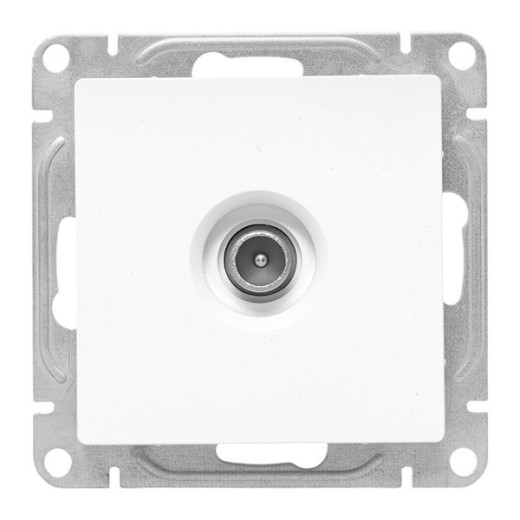 Механизм розетки TV, оконечная, белый Эпика EKF