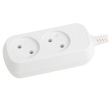 ЭРА Колодка KX-2 2 розетки без зазeмления белая