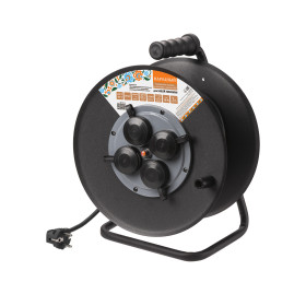 Удлинитель силовой УХз16-004 (метал. катушка, А3, 4 места IP44/20 м КГ 4000 Вт) Народный