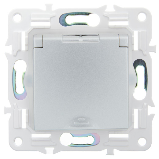 SKANDY Роз. з/к/ш кр. 16А IP44 SK-R11S сереб. IEK