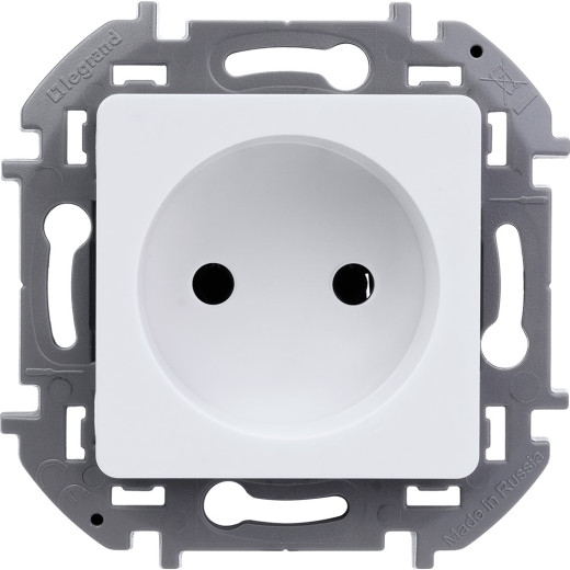 Розетка без заземления - Legrand/Daccord Inspiria - без шторок 16А 250В винтовые зажимы - белый
