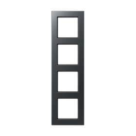 JUNG A550 Матовый антрацит Рамка 4-ая для вертикальной и горизонтальной установки